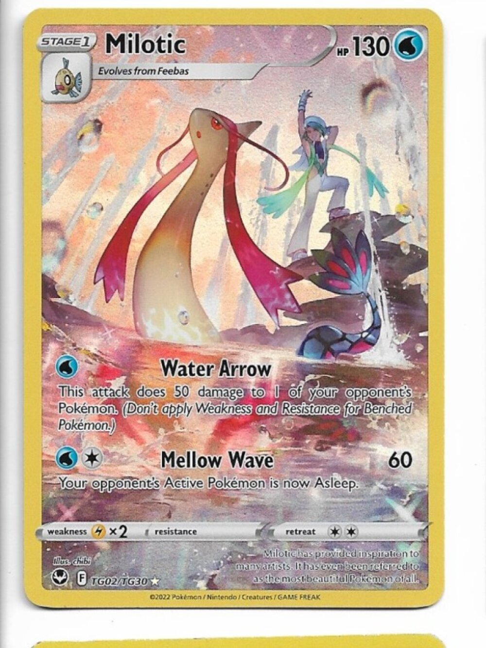 Pokemon Milotic TG02/TG30 Silver Tempest Trainer Gallery NM